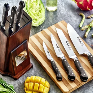 Oms ART-6160 8 Parça Ahşap Standlı Sürmene Bıçak Seti