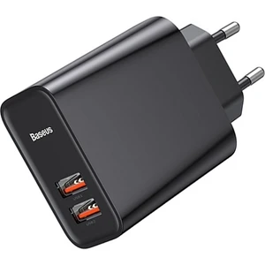 CCFS-E01 Speed Dual Qc 3.0 U+U 30W Hızlı Şarj Adaptör - Siyah