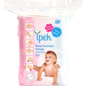 Ipek Bebek Temizleme Pamuğu 60'lı x 16 Paket