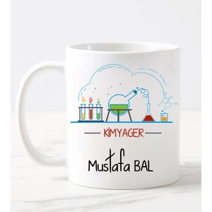 Nil Hediye Kimyager Kupa Bardağı Beyaz