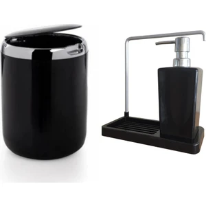 Pasifik Luna İki Parça Mutfak Seti Siyah