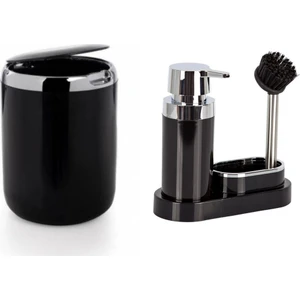 Pasifik Polen İki Parça Mutfak Seti Siyah