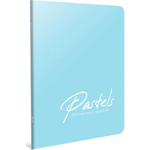 4113 Pastels Çizgili Defter 40 Yaprak A4 Boyutlu Mavi