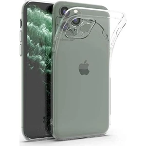 Apple iPhone 11 Kamera Korumalı Silikon Kılıf Şeffaf
