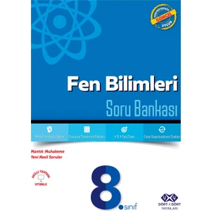 Dört Çarpı Dört Yayınevi 8.Sınıf Fen Bilimleri Soru Bankası