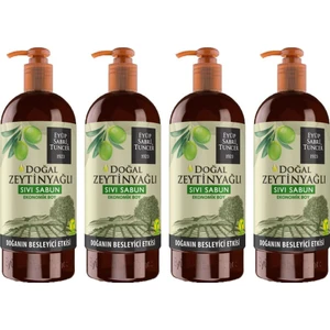 Eyüp Sabri Tuncer Doğal Zeytinyağlı Sıvı Sabun 750 ml x 4 Adet