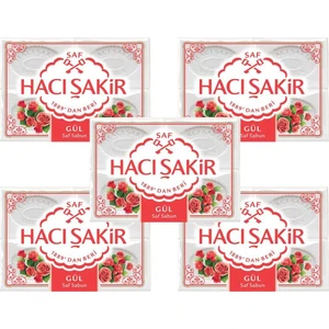 Hacı Şakir Gül Kalıp Sabun 4 x 150 gr x 5 Adet