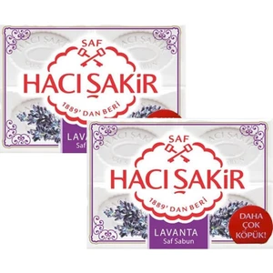 Hacı Şakir Lavanta Kalıp Sabun 4 x 150 gr x 2 Adet