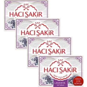 Hacı Şakir Lavanta Kalıp Sabun 4 x 150 gr x 4 Adet