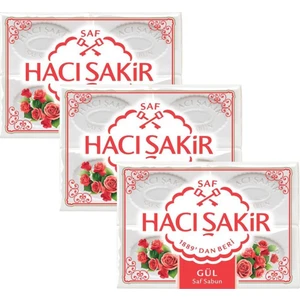 Hacı Şakir Gül Kalıp Sabun 4 x 150 gr x 3 Adet