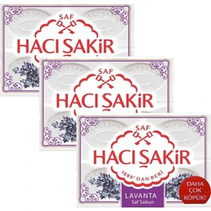 Hacı Şakir Lavanta Kalıp Sabun 4 x 150 gr x 3 Adet