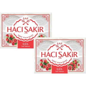 Hacı Şakir Gül Kalıp Sabun 4 x 150 gr x 2 Adet