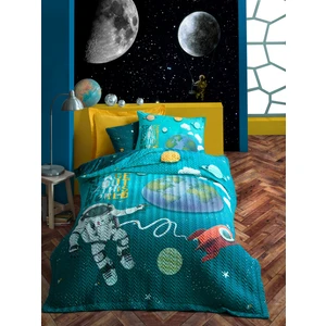 Cotton Box Junior Tek Kişilik Complete Set Little Astronaut Turkuaz