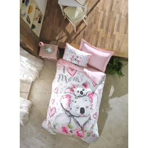 Cotton Box Junior Tek Kişilik Ranforce Nevresim Takımı - Koala Pembe