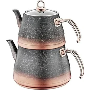 Oms 4pcs Granit M Boy Çaydanlık Cam Kapak