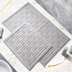 Alanur Home Domino Cotton 2'li Paspas Gri