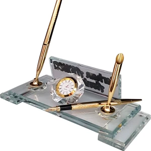 Mert Kristal M105FM Kişiye Özel Kalemli Kristal Masa Isimliği