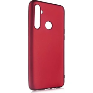 Tekno Grup Realme 5i Kılıf Mat Premium Silikon Kılıf - Bordo