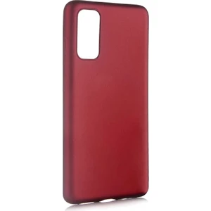 Tekno Grup Samsung Galaxy S20 Kılıf Mat Premium Silikon Kılıf - Bordo