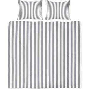 Helen George Back To Basics - Gri Çizgili Tek Kişilik Nevresim Takımı