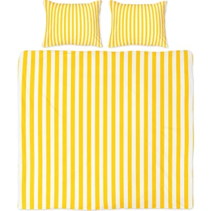 Helen George Back To Basics - Sarı Çizgili Çift Kişilik Nevresim Takımı