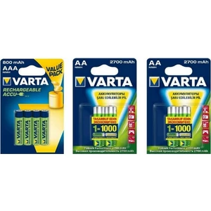 4 2700 Mah Aa  + 4'lü 800 Mah Aaa Şarjlı Pil 8'li