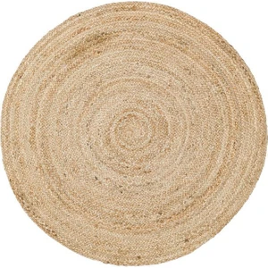 Eko Halı Juno Ech 01R Natural Jüt El Dokuma Yuvarlak Halı Hasır Kilim 120 x 120  cm