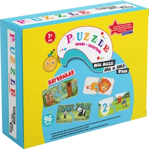 Beceri Dünyası Hayvanlar Puzzle ve Zeka Oyunu