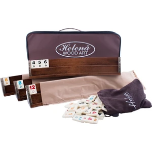 Helena Wood Art Oval Ahşap Okey Tk Sade