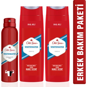 Old Spice Duş Jeli 400 ml x 2 + Deo White Water150 ml