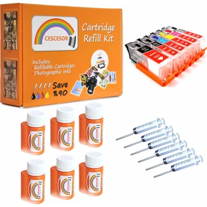 Canon PGI-550 CLI-551 Uyumlu Kartuş Dolum Seti- 6 Renk