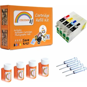 Epson T1281-T1284 Uyumlu Kartuş Dolum Seti - 4 Renk