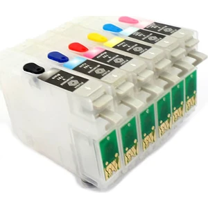 Epson T0801-T0806 Uyumlu Kolay Dolan Kartuş - 6 Renk