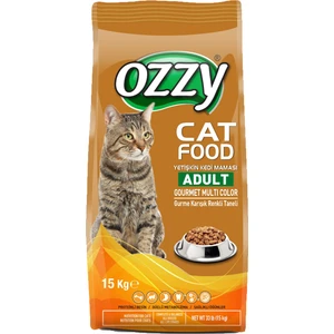 Gurme Renkli Taneli Yetişkin Kedi Maması 15 kg