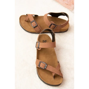 Fox Shoes Taba Kadın Sandalet H777786002