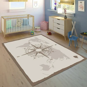 Bebişim Halı Pusula 100 x 150 cm Bİ25 Çocuk Odası Halısı