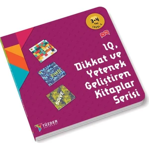 IQ Dikkat ve Yetenek Geliştiren Kitaplar Serisi 3-4 Yaş Level 2 (3 Kitap Takım)