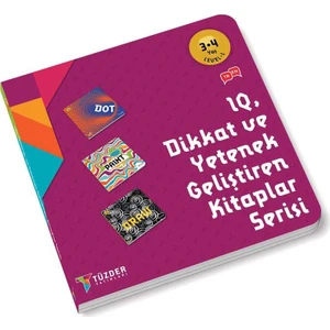 IQ Dİkkat ve Yetenek Geliştiren Kitaplar Serisi 3-4 Yaş Level 1 (3 Kitap Takım)