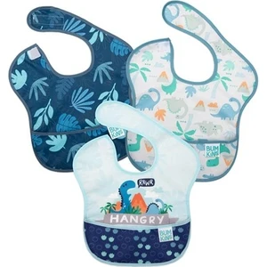 Superbib Önlük 3'lü - Hangry - Dinosaurs - Blue Tropic