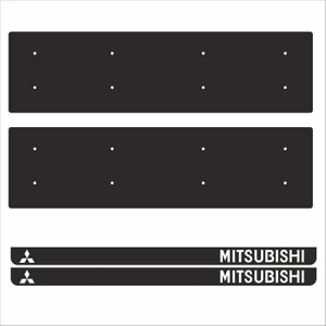 Mitsubishi İsimli Tamboy Pleksi Plakalık (2 Adet)