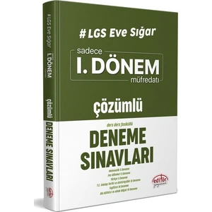 Editör Yayınları LGS Eve Sığar I. Dönem Çözümlü Deneme Sınavları