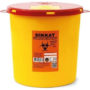 5 Adet Kesici ve Delici Tıbbi Enfekte Atık Kutusu 5 Lt.