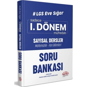 Editör Yayınları LGS Eve Sığar I. Dönem Sayısal Dersler Soru Bankası