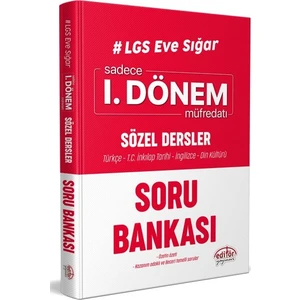 Editör Yayınları LGS Eve Sığar I. Dönem Sözel Dersler Soru Bankası