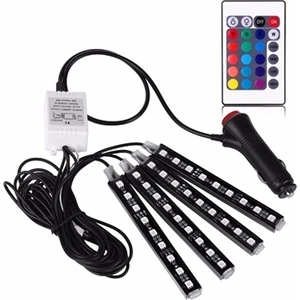 9 Ledli Rgb Multicolor Flaş Işık Ayarlı Atmosfer Ayak Altı LED