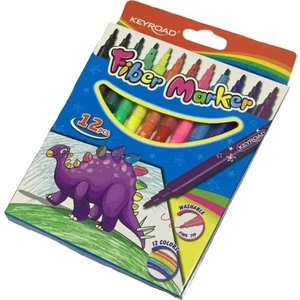 Fiber Marker 12 Keçeli Boya Kalemi