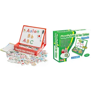 Diy-Toy  Manyetik Tablet Alfabe ve Manyetik Tablet Matematik Seti