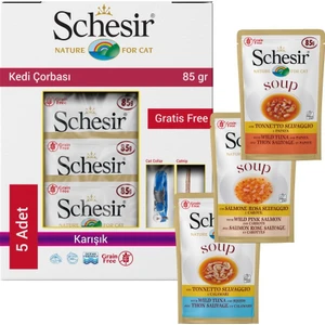 Cat Soup Karışık Kedi Çorbası 5 x 85 gr