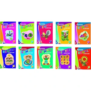 Benim Renkli Dünyam  - Ince Boyama 10 Kitap