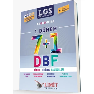 Limit Yayınları Kronometre LGS 1. Dönem 7 - 1 DBF Dönem Bitirme Fasikülleri